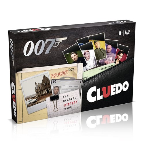Winning Moves James Bond Cluedo Mystery Board Game, Play with Q and M, Tanner or Felix to Solve The Mystery of The Missing 00 Agent, Great Gift for Ages 8 Plus