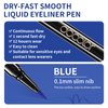 docolor Waterproof Eyeliner Pen Super Slim Liquid Precise All Day Eye Liner Gel Blue