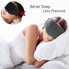 Sysrion Sleep Eye Mask - Ultra Soft Comfortable Sleeping Mask for for Home Sleep Travel Shift Work, Nose Pad Designed Light Blocking Eye Blinder, Fully Adjustable Strap and Skin Friendly