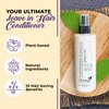 All- Natural TEN Coconut and Argan Infusion Multi-Benefit Leave in Conditioner and Detangler for All Hair Types and Needs (wheat straw biodegradable, Large)