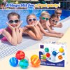 hahaland Reusable Water Balloons for Kids-12 PCS Refillable Water Ball Quick Fill Splash Balls for Summer Beach Toys Outdoor Pool Toy for Boys Girls Age 3 4 5 6 7 8+ for Party Yard Water Fight Game