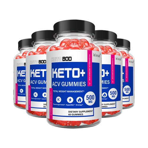 kivus Keto BOD Gummies - Keto BOD Keto Apple Cider Vinegar Gummies (5 Pack, 300 Gummies)