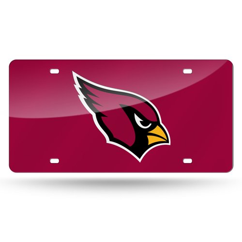Rico Industries Arizona Cardinals License Plate Cover (Red)