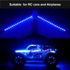 Waterproof LED Light Strips for RC Cars Trucks Airplanes Boats Drones Fixed Wing AR Wing Model Underglow Light (Blue)