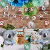Moptrek Birthday Party Decorations Supplies with Koala Birthday Banner,Koala Foil and Latex Balloons,Cake Topper and Cupcake Toppers for Kids Koala Themed Birthday Party or Baby Shower Decorations
