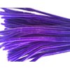 Carykon 100 PCS Fuzzy Chenille Stems Pipe Cleaners for Arts and Crafts (Purple)