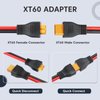 PAEKQ 10AWG XT60 Extension Cable XT60 Male to Female Adapter Connector XT60 Wire for RC Battery Lipo Battery Pack Solar Generator Portable Power Station and Solar Panel 6FT