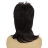 Dai Cloud Short Black Mullet Wig for Women Shaggy Layered Fluffy Wig 80s Rocker Wig for Women Black Curly Wig Cosplay Halloween Daily Costume Wigs Hair Replacement Wigs