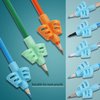 DMFLY Pencil Grips, Pencil Grips for Kids Handwriting, Children Pen Writing Aid Grip Set Posture Correction Tool for Kids Preschoolers Children, Hollow Ventilation Design, 3 Pack
