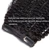 Kinky Curly Clip in Hair Extensions Real Human Hair 4B 4C Human Hair Clip in Extensions Double Weft Afro Kinky Curly Clip ins for Black Women Natural Color 7pcs 120g/set 18Inch