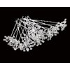 yueton 10pcs Bling Starry Crystal Rhinestone Bridal Wedding Hair Pins Women Headwear Hair Accessories (Clear)