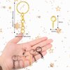 360 Pieces Keychain Rings for Crafts Including 90 Pieces Keychain Rings with 90 Pieces Open Jump Rings Connectors 180 Pieces Small Screw Eye Pins Hooks for DIY Keychain Supplies (Mixed Color,20 mm)