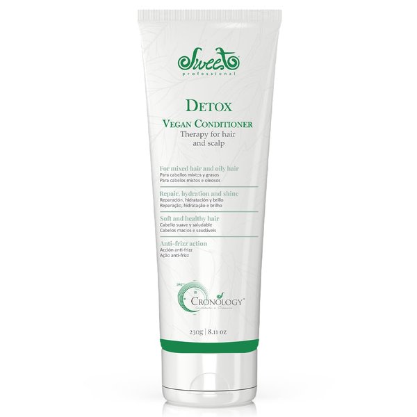 Detox Hydrating Hair Conditioner - Oilness Control, Protection & Nourishment, Hair Care Products - Anti Frizz, VEGAN, Ginseng Extract, Lemongrass Essential Oil - 7.7fl oz - Sweet Pro