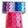 3 Boxes (27 Pcs Total) of Flora Scented Rose Flower Bath Soap, Plant Essential Oil Rose Soap in Gift Box, Gift for Anniversary/Birthday/Wedding/Valentine’s Day/Mother’s Day