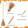 Party Supplies Kit - Black Glasses with Round Frame No Lenses,Broom Pencil for School Theme Birthday ,Halloween,Cosplay Costume Party Decor,12pcs each