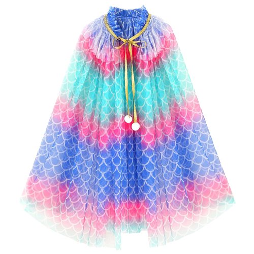 WOPLAY Princess Dress Up for Girls, Princess Cape Set, Princess Dress Up Cloak, Halloween Xmas Birthday Gift Kids 3-8 Years (RA74, 29.5 Inch)