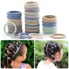 200PCS Baby Hair Ties, Toddler Hair Ties, Multicolor Small Ponytail Holders, No Crease Kids Hair Elastic Bands, Hair Accessories for Baby Girls Infants