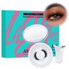 Magnetic Eyelashes with Lash Clusters Applicator Fluffy Magnetic False Lashes Kit Wispy Reusable Cluster Eyelash Extensions with Magnets No Lashes Glue or Liner Needed(1 Pairs-Dense)