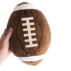 CHORONMO Football Plush Pillow Fluffy Durable Football Pillows Stuffed Football Throw Pillow Soft Sports Ball Interactive Football Creative Room Decor Birthday Party Gift for Kids 11 Inches