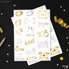 KatchOn, Metallic Bride Tribe Tattoos - 34 Pieces | Gold Bride Tattoos Bachelorette Party Decorations | Bachelorette Party Supplies | Silver, Gold Bachelorette Tattoos for Bridal Shower Decorations