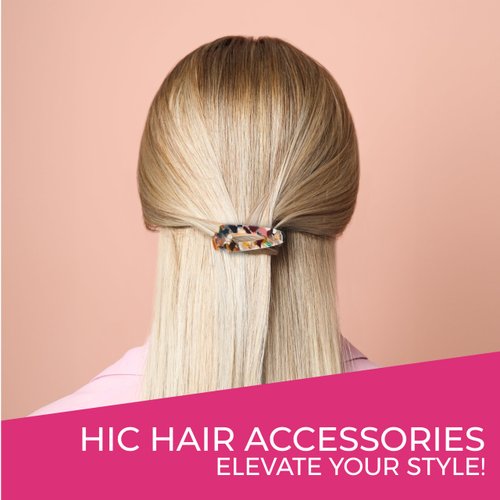 HAWWWY Hair Clips Set of 20 - Pearls Decorative MultiColour Hair Clips, Hair Accessories for Girls, Women, Small Snap Hair Clips with Resin, Acrylic, and Metal