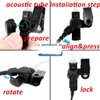 2 Wire Acoustic Tube Earpiece Mic Headset Mic Compatible with Motorola XIR P6600 XIR P6620 XPR3000 XPR3000e XPR3300 XPR3300e XPR3500 XPR3500e Two-Way Radio
