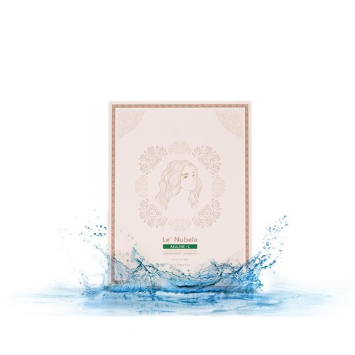 Le' Nubele Azulene Cica Mask Pack | Korean Face Sheet Mask for Sensitive Skin | Soothing & Sebum Control | Hydrating & Barrier Strengthening | 0.84 fl. oz (25 mL) x 5 Sheets