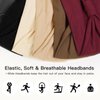 AIBFRID 6 Packs Wide Headbands for Women Non Slip with 6PCS Hair Ties, Soft Head Bands for Women’s Hair Yoga Workout Gym Bandanas Head Scarf Thick Knotted Cloth Fabric African Womens Hair Accessories
