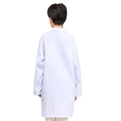 AXSLAILM Kids Doctor Lab Coat Scientist Pretend Play Career Day Costume Halloween Doctor Dress up for Boys Girls (White, Small)
