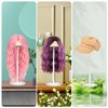 Wig Stand 2 Pack Adjustable Height Wig Holder Stands Non-Slip Portable Wig Head Holders Sturdy Plastic Wig Head Stand for Multiple Wigs and Hats Styling Drying Display (White)