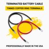 Spartan Power Battery Cable 2 Foot 2 Gauge AWG Wire Set 5/16" M8
