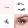 Silly George SuperNatural Series Starter Kit - Pretty Lashes with Adhesive Eyeliner | Clear Band gives Lashes Natural Look | Extra Strong Hold for False Eyelashes (Luna, LinerBond™ Clear)