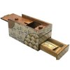 Enigma Decode Secret Puzzle Box - Money and Gift Card Holder in a Wood Magic Trick Lock with Two Hidden Compartments Brainteaser