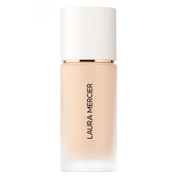 Laura Mercier Real Flawless Weightless Perfecting Waterproof Liquid Foundation: Medium-Buildable Coverage, 12 HR Fade-Proof Wear, Natural Finish, Hydrating, Long Lasting, Non-Comedogenic, Silk