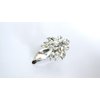 Small clear crystal cluster alligator hair clip for fine thin hair