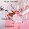 FSpronail Nail Bit Holder & Nail Drill Bit Cleaner 2 in 1, 30 Holes Nail Drill Holder Organizer Nail Bit Brush Cleaner Drill Bit Holder for Nails Dustproof Stand Displayer Storage Box Tools