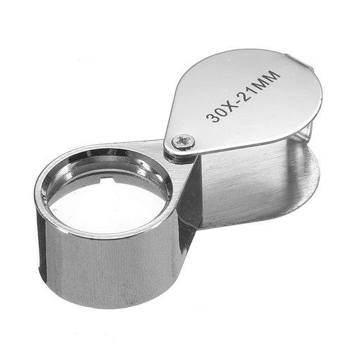 KINGMAS Pocket Jewelry Loupe 30x 21mm Jewelers Eye Magnifying Glass Magnifier