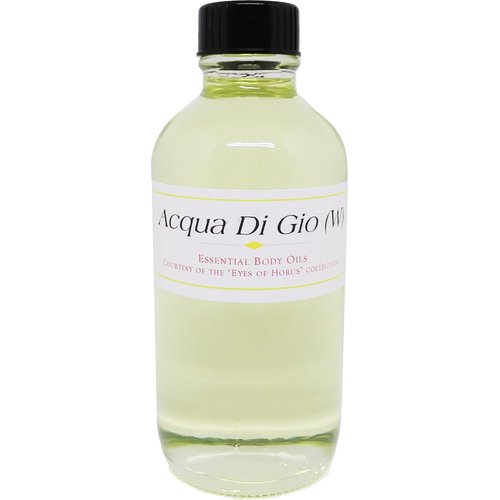 TCEShop Acqua Di Gio - Type GA For Women Scented Body Oil Fragrance [Regular Cap - Light Gold - 4 oz.] - ID#23633
