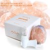 pursalt Himalayan Salt Lamp Night Light Plug in, Certificated 360 Degree Rotatable Wall Plug with Extra 2 Replacement Bulbs Bathroom Bedroom Night Light, Pink Crystal Rock Salt Hand Crafted for Gift