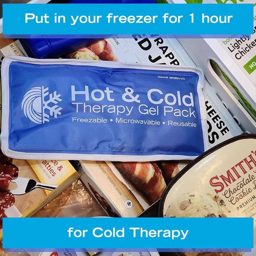 Roscoe Medical Gel Ice Packs Reusable and Cold Packs for Injuries Reusable, Shoulder Ice Pack, Knee Ice Pack, Hot and Cold Pack, Ice Pack for Back, 5 x 10 Inches, Small Ice Pack