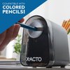 X-ACTO Mighty Mite Electric Pencil Sharpener, Black/Silver (19501/19501X)