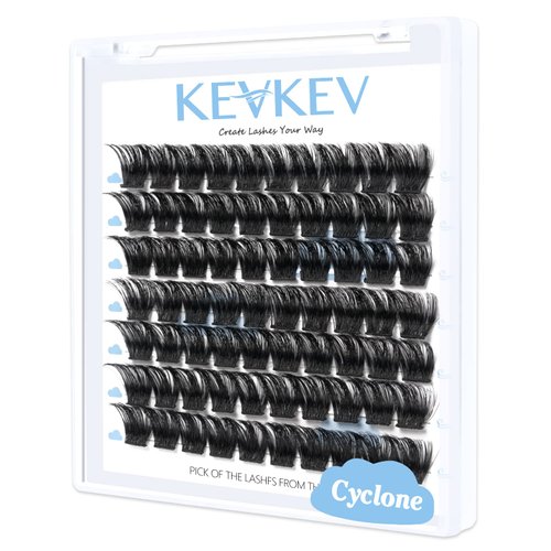 Lash Clusters 84 Pcs Cluster Lashes Eyelash Clusters DIY Cluster Eyelash Extensions Individual Lashes Thin Band & Soft(Cyclone,D-14)