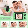 Kids Camera, Christmas Birthday Gifts for Boys and Girls Age 3-8,Video Cameras for Kids 8-12,Childrens Digital Camera for vlogging Portable Kids Selfie Camera with 32GB SD Card Green