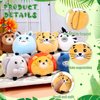 Skylety 9 Pcs Mini Plush Stuffed Animals Bulk 3.15 Inch Cute Soft Decompress Animals Plush Toys for Kids Baby Shower Birthday Charity Donation Gifts Classroom Prizes (Forest Animals)