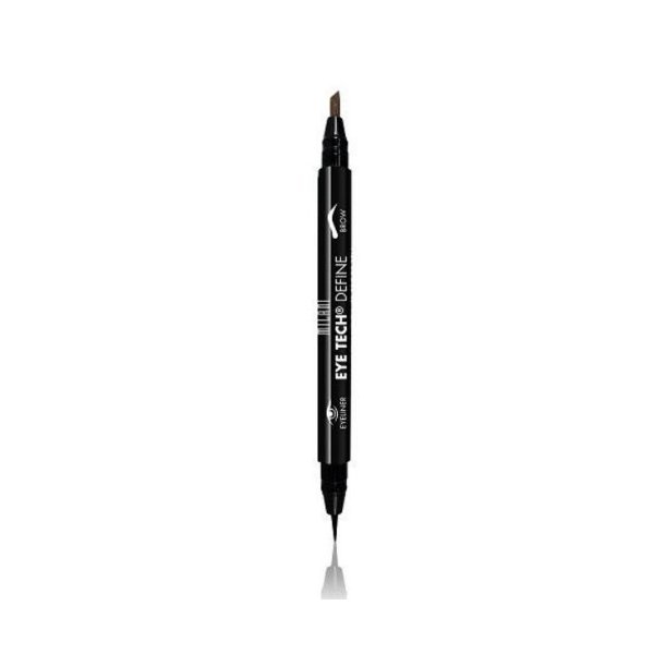 Milani Eye Tech Define - 2-in-1 Brow + Eyeliner Felt-tip Pen, Dark Brown/Black, 0.04 Fluid Ounce