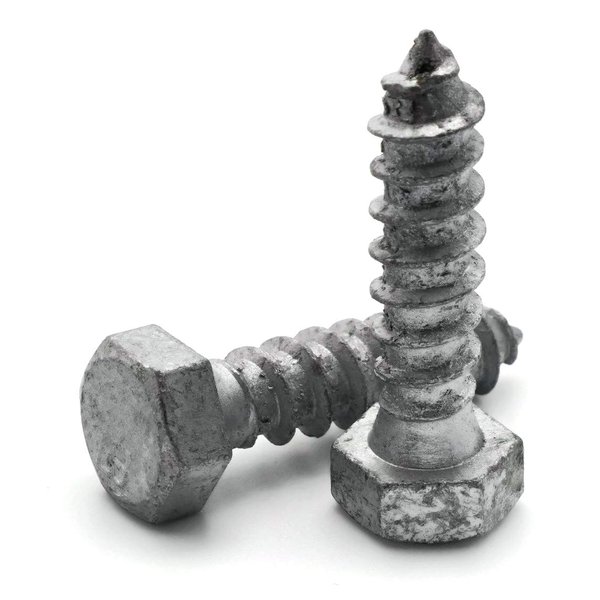 Hex Lag Screws Hot Dipped Galvanized 1/4"-10 x 3" - Qty-100