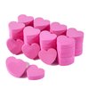 40Pcs Heart Shape Double Sided Disposable Nail File Strips Nail Mini Buffer Block File Sponge Nail Buffers for Shaping and Smoothing Toenails and Fingernails, Pink