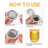 Tea Infusers for Loose Tea 2 pcs TeaSanavie Tea Ball Handmade Honey Bee Tea Strainers for Loose Tea, Tea infuser with Bee Charm Pendant Loose Leaf Tea Steeper
