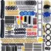 ASTEM 836PCS Technic-Parts Building-Block MOC Technical-Vehicles-Gears Technical Lots Pack Bulk Toys Accessories Pieces Sets, Chain Link Pins Connector Joints Bricks