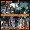 PleySyncz Halloween Haunted Mansion House Building Kit, Before Christmas Building Blocks Set with Glowing Lighting, for Fans and Kids (766pcs)